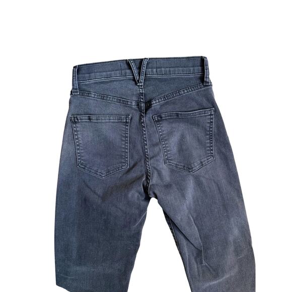 Veronica Beard Ryleigh Slim Straight High Rise Jeans, Black, Women's 25 - Picture 4 of 6